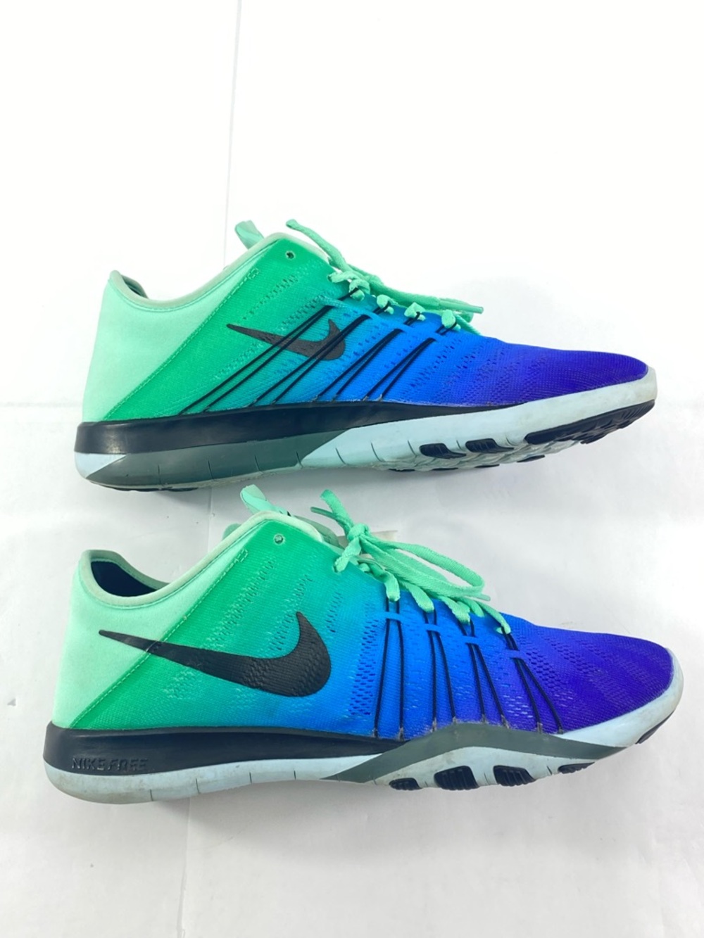 Nike Free TR 6 Spectrum Running Trainers 849804-300 Teal / Blue Women’s Size:7.5 - Picture 2 of 16